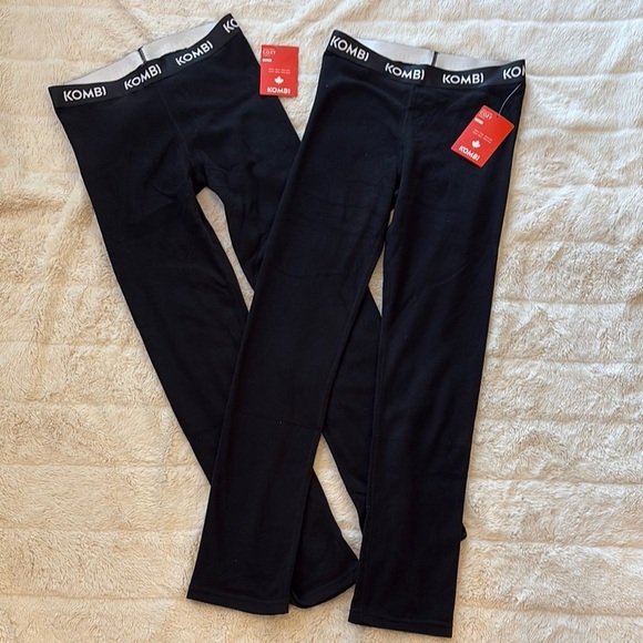 Kombi youth XL Black cozy ultra soft thermal and pants - new without tags tags - Picture 1 of 7